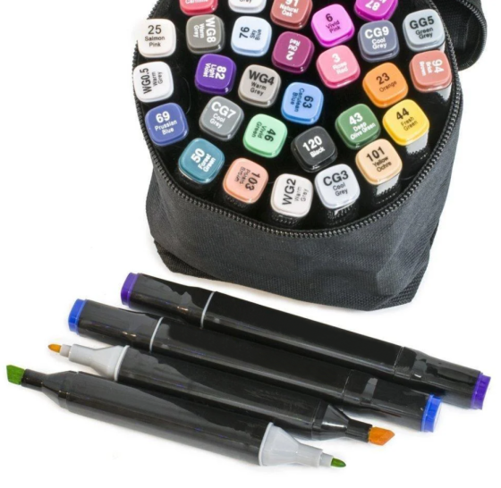 Набір маркерів для малювання двосторонніх Touch 7750, 36 шт. Вінниця