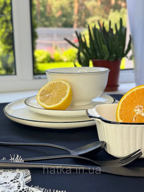 Тарілка глибока салатник із ручками "Вінтажний" 15*12*5,5 см 450 мл квадратна кераміка для дому та ресторанів Київ - фото 2