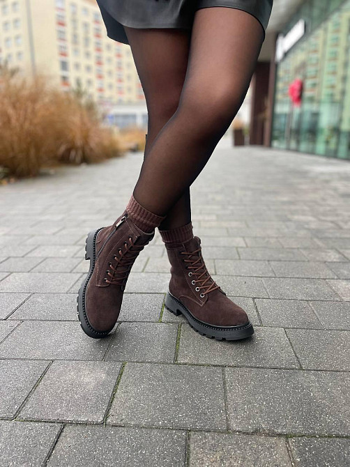 Molly Черевики жіночі MOLLY 12-16 коричневі (зима, замша натуральна) (5715) 39 Коломыя - изображение 4