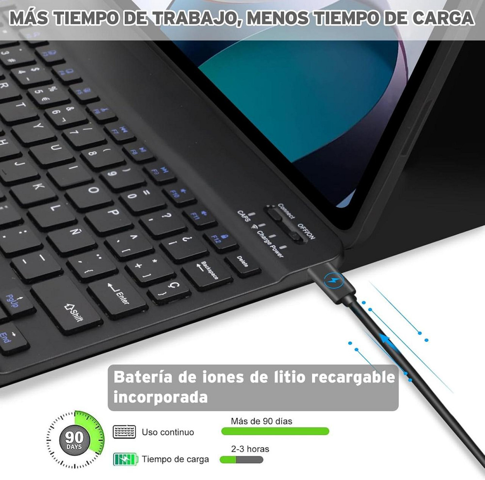 Чехол с блютуз клавиатурой для Redmi Pad 10.61 / Xiaomi Redmi Pad L83 10.61 Днепр - изображение 4