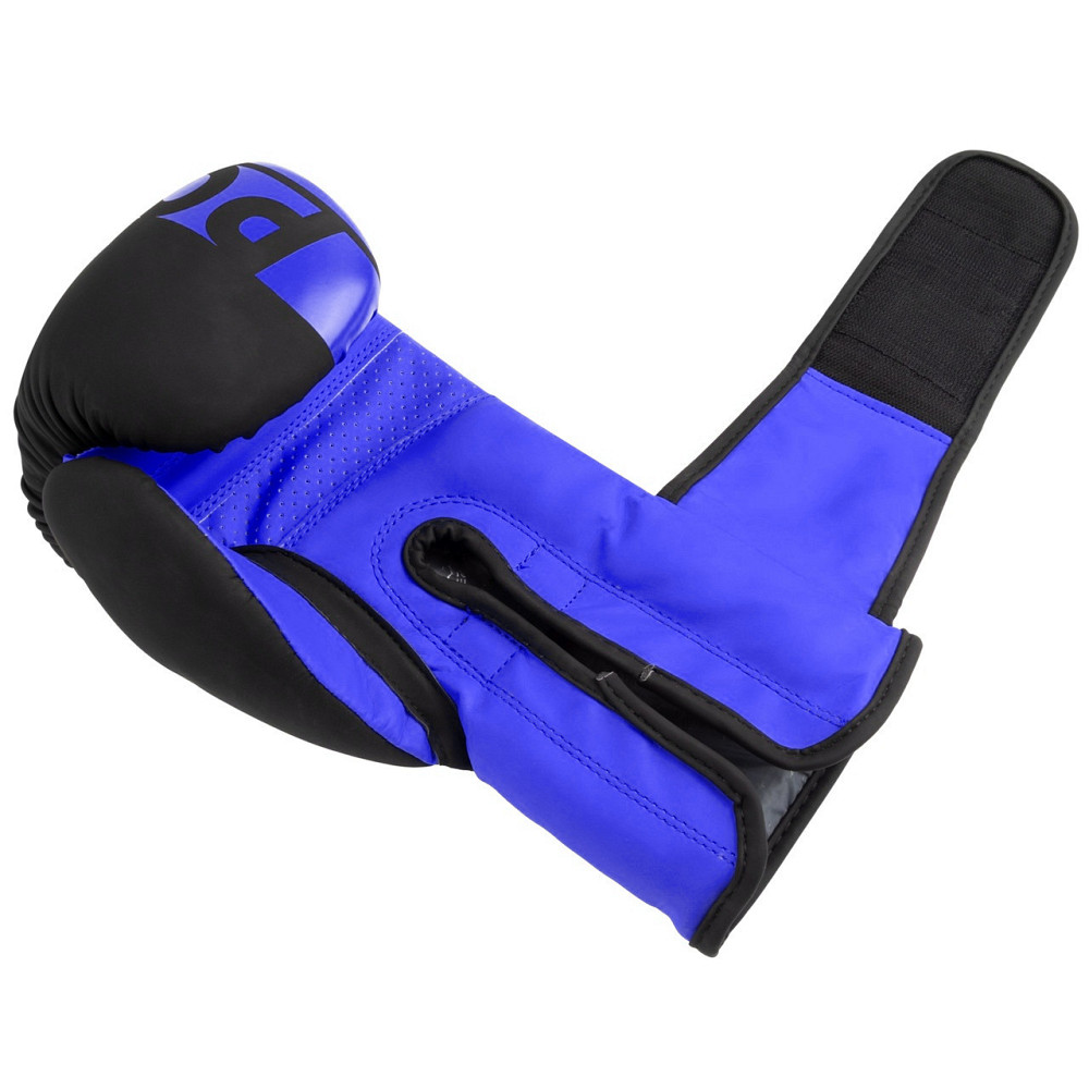 Боксерські рукавиці PowerPlay 3086 Matt Challenger Чорно-Сині 16 унцій Каменское - изображение 8