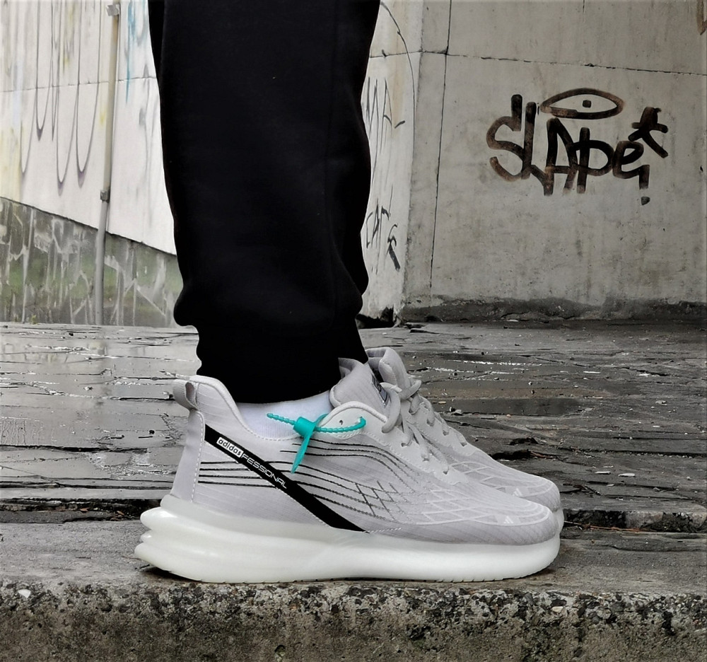 Кроссовки Adidas Серые Мужские Адидас Изи Boost (размеры: 40,41,42,43,44) Днепр - изображение 3