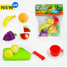 Гр Фрукти на липучках “Що є на кухні?” 65292 (240/2) "4FUN Game Club", 9 елементів, у пакеті, шт Київ - фото 1