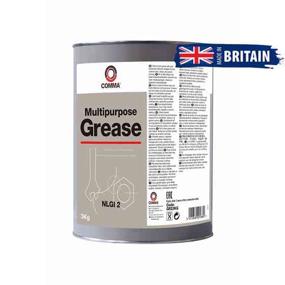 Змазка Comma Multipurpose Grease 2 пластична літієва чорна 3кг Львів