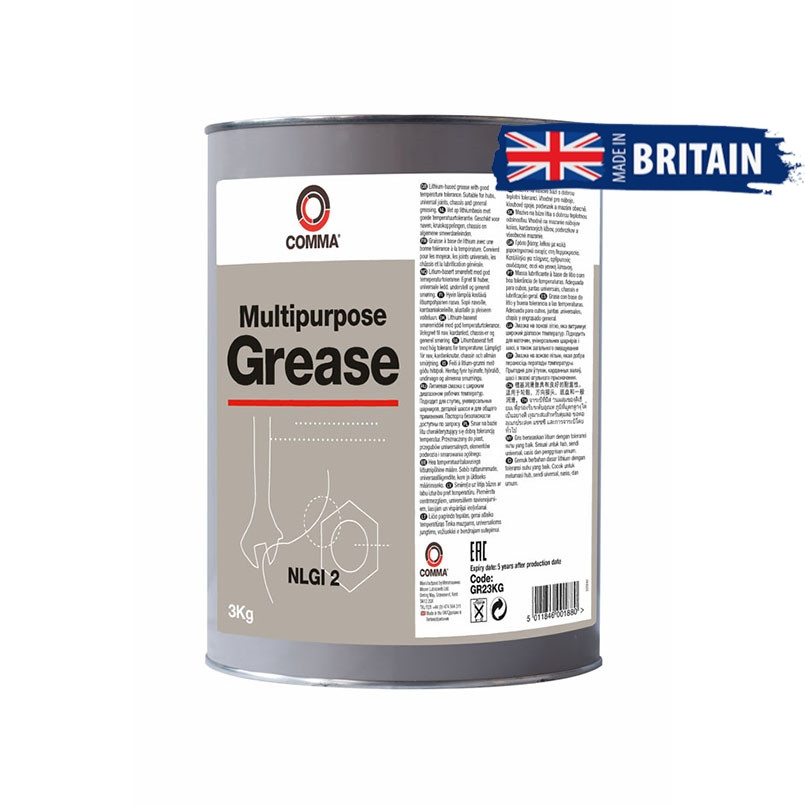 Змазка Comma Multipurpose Grease 2 пластична літієва чорна 3кг Львів - фото 1