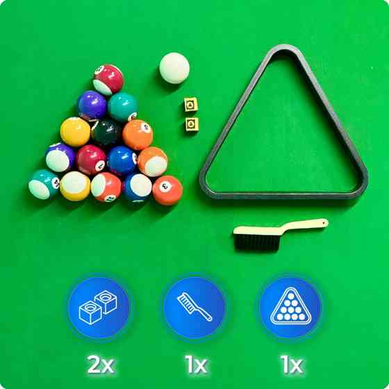 Більярдний стіл THUNDER BOLD-BLACK 7FT, 214 х 122 х 81 см Київ