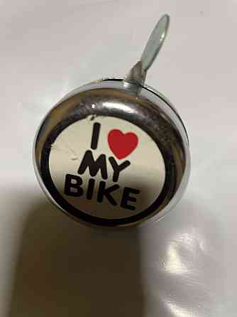 Дзвінок велосипедний (хром, з наклейками) (my bike) (mod:04S) Мукачево