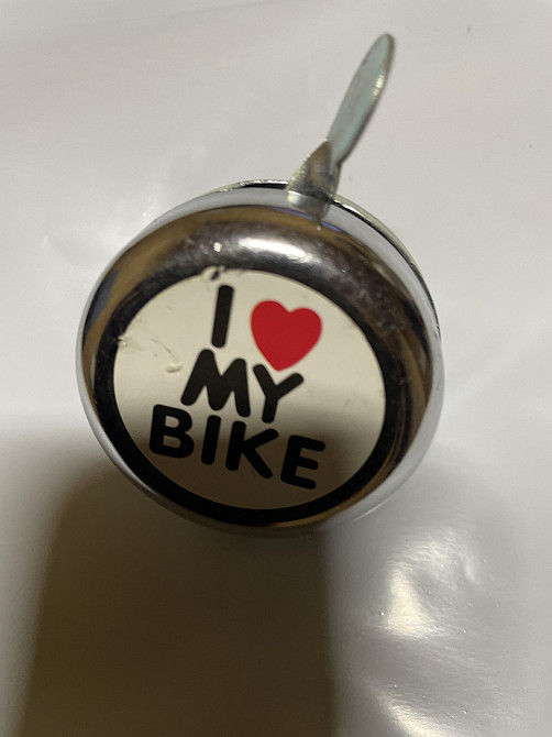 Дзвінок велосипедний (хром, з наклейками) (my bike) (mod:04S) Мукачево - фото 1