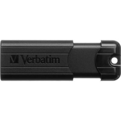 USB флеш накопитель Verbatim 64GB PinStripe Black USB 3.0 (49318) Винница - изображение 1