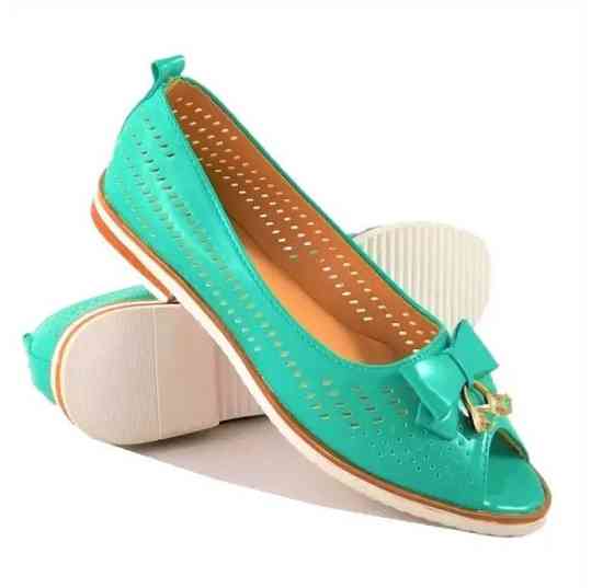 . Жіночі Балетки Літні Бірюзові Мокасини Туфлі (розміри: 38) — 11 Дніпро