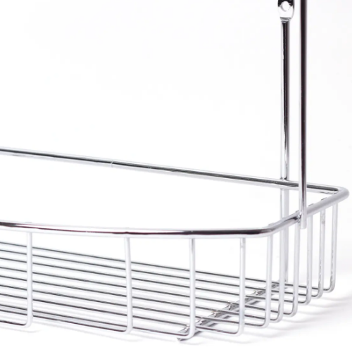 Полиця для ванної кімнати напівовальна 2-ярусна 29*30*13см хромована сталь Besser Житомир - изображение 4