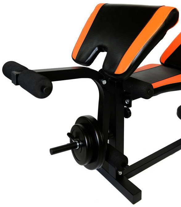 Лава для жиму WCG 0070 + Тяга + парта Скотта + Штанга і гантелі 148 кг Київ - фото 8