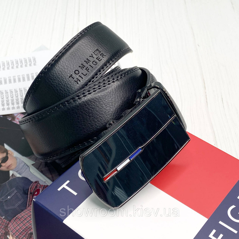 Мужской ремень с пряжкой автомат TH (066) Киев - изображение 5