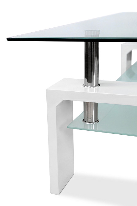 Стіл журнальний Кватро XS-3021, білий Киев - изображение 5