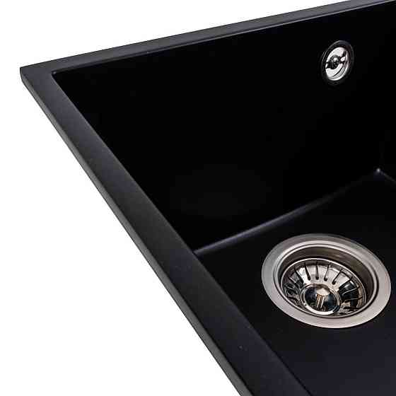 VALESO Гранітна мийка для кухні VALESO ROXY 3744 матова Чорна Киев