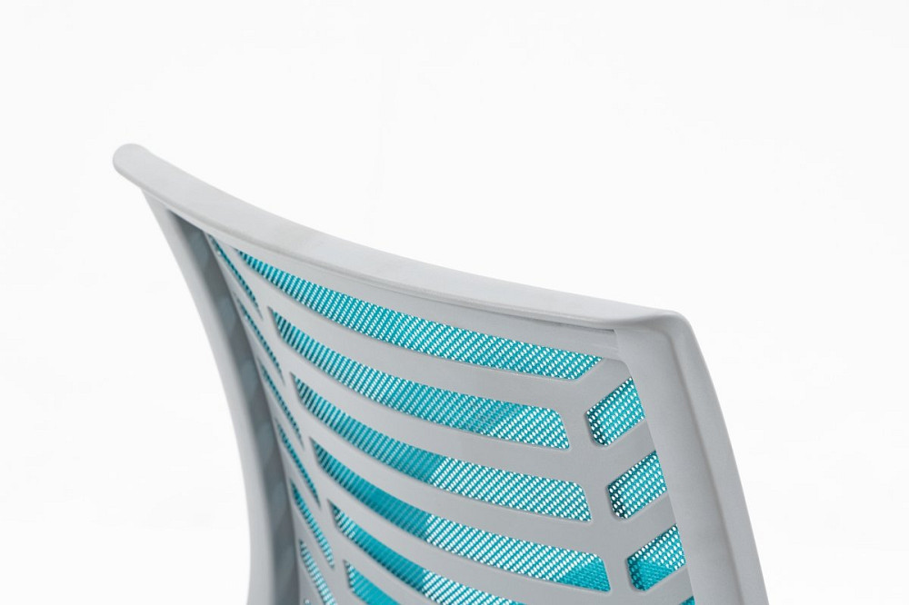 Крісло поворотне Q-320 блакитне Київ - фото 10