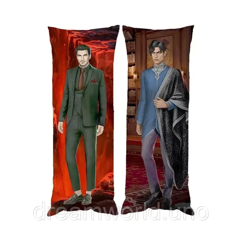 Подушка дакімакура Люцифер і Амрит Дубей клуб романтики декоративна подушка для обіймання 60х200 Харків - фото 1