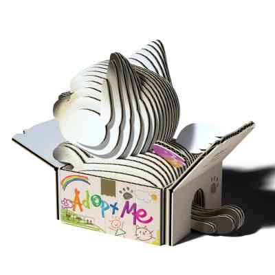 Пазл Eugy 3D Зоопарк Котенок сиамский (XEG-088) Винница