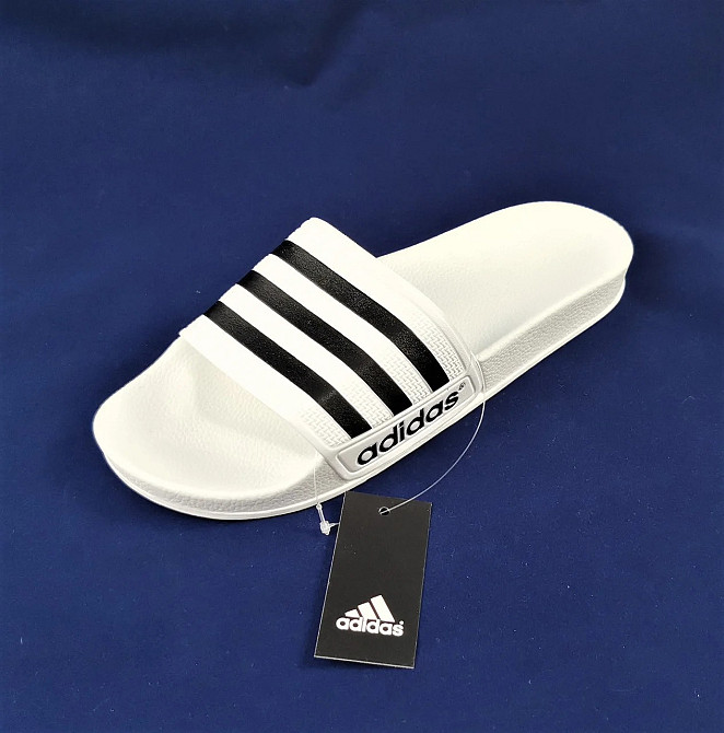 Шльопанці капці Adidas Сланці Адідас Білі Жіночі (розміри: 36,37,38,39,40) Дніпро - фото 4