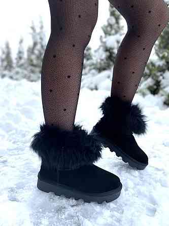 Hengji Угги жіночі HENGJI 5868 чорні (зима, замша натуральна) (5195) 37 Коломия