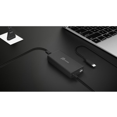 Блок питания к ноутбуку J5create USB-C/PD/90W, USB-A/10W (JUP2290C-EN) Винница - изображение 3