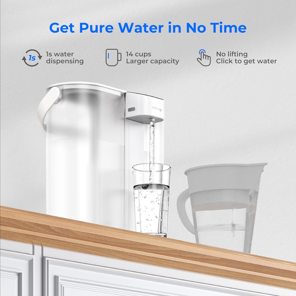 Компактный электрический фильтр для воды Waterdrop Instant для холодильника с 3-месячным фильтром, настольная система фильтрации Киев - изображение 5