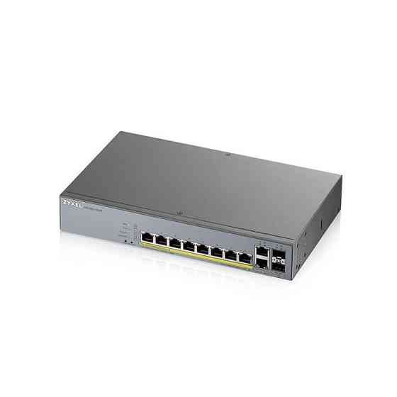 Комутатор для відеоспостереження ZYXEL GS1350-12HP (GS1350-12HP-EU0101F) (8xGE PoE+, 2xGE, 2xSFP, PoE max Харків