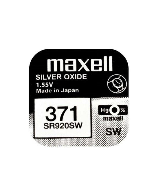 Батарейка MAXELL SR920SW 1PC EU MF (371) A 1шт (M-18290100) (4902580132361) Киев - изображение 1