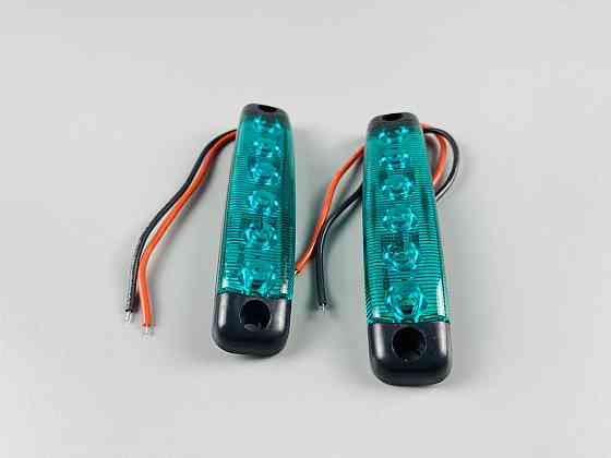 Ліхтар LED габаритний 24V IP67 6 led діодів SMD, оптична лінза + кріплення для авто Мукачево