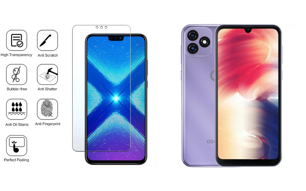 Защитное стекло NeoGlass для Blackview Oscal C20, Oscal C20 Pro – ультрапрозрачное и устойчивое Киев - изображение 4