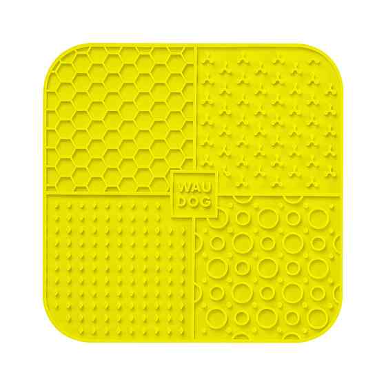 Коврик для слизи WAUDOG Silicone, 190х190х10 мм, желтый Киев