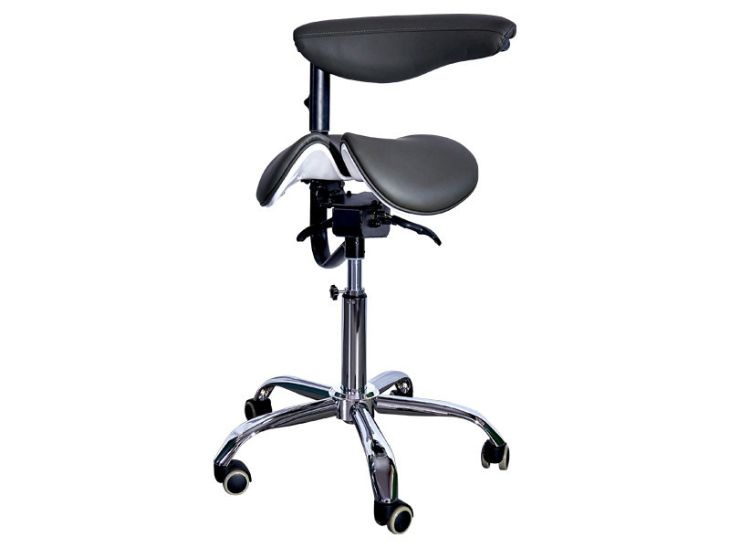 Стілець-сідло для майстра 8016-2, зі спинкою, роздільне сидіння, 3 регулювання Київ - фото 7