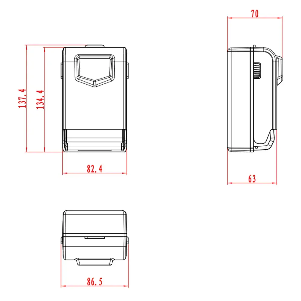 Сейф зовнішній CH-799 (137 мм) з кодовим замком металевий антивандальний (Сірий із чорним) Вінниця - фото 7
