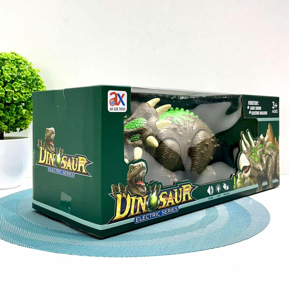 Динозавр ходит виляє хвостом і головою зі світловими та звуковими ефектами (904A) Чернігів - фото 9