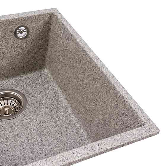 VALESO Гранітна мийка для кухні VALESO ROXY 3744 матова Сіра Киев