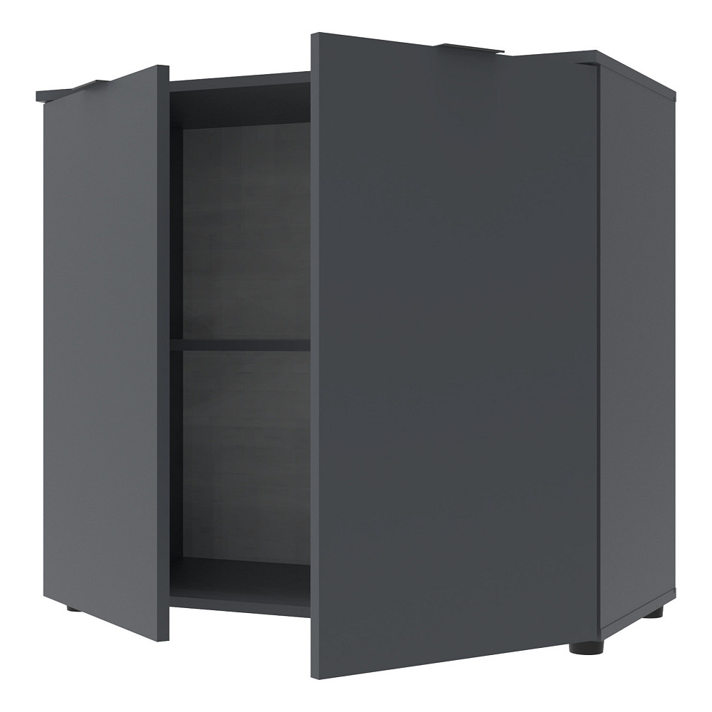 Комод в гостиную Doros Рон 3 80х38х81 см Графит (DRS-011297) Днепр - изображение 3