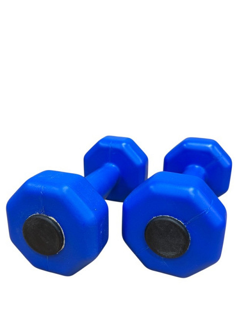 Гантелі для фітнесу композитні в пластику 2*1 кг Вишневе - фото 6