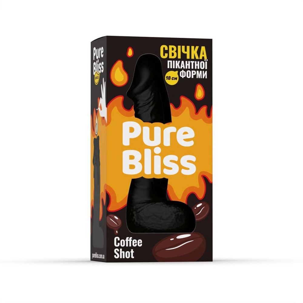 Ароматна свічка пікантної форми Pure Bliss Black Coffee Shot (Кава) 18 см Sex Aura Київ - фото 6