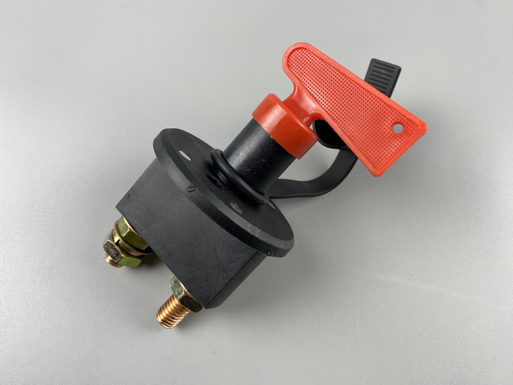 Вимикач маси універсальний механічний дистанційний 12/24 В (червона мідь) 100 А Мукачево - фото 9