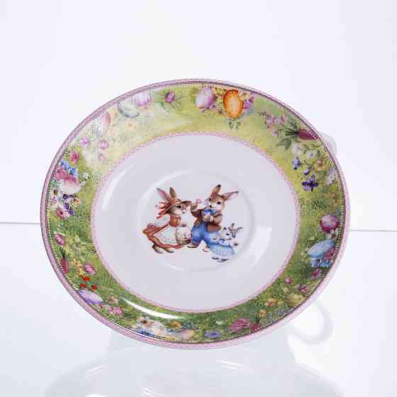 Чашка порцелянова для чаю Rabbit Family 200 мл з блюдцем HP-7323-9 Коломия