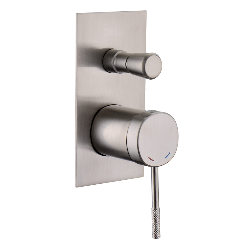 Змішувач прихованого монтажу IMPRESE BRENTA на 2 споживачі нікель Київ - фото 1