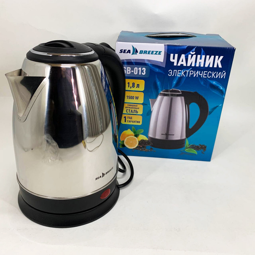 Чайник дисковый SeaBreeze, Электрический чайник бесшумный, Тихий чайник Надежный электрический CS-39 Львов - изображение 6