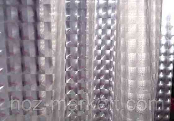 Штора у ванну силіконова з 3 D ефектом шторка для ванної сіра 180 х 180 см Харків