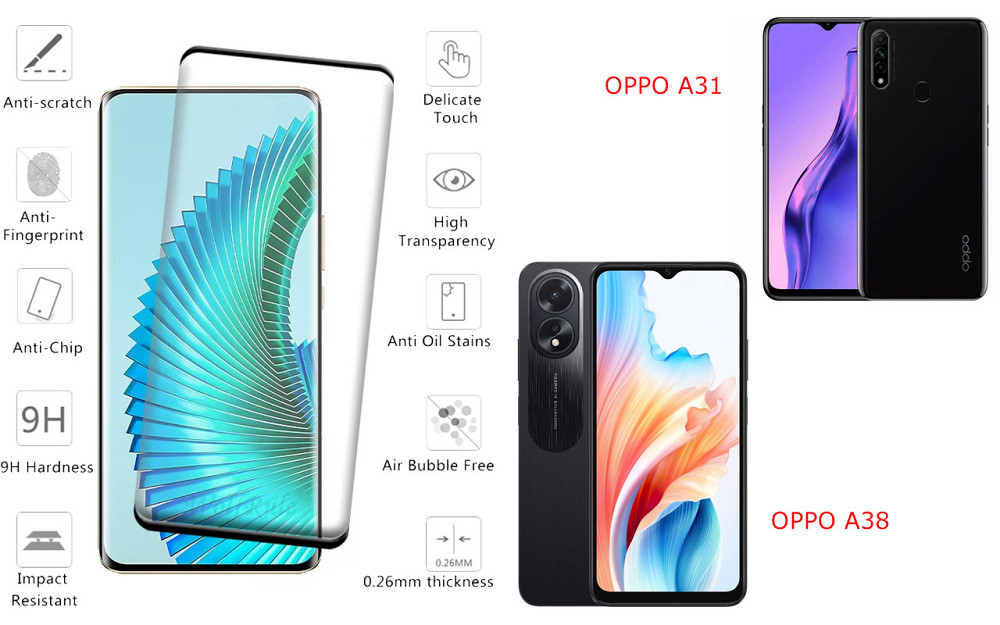 Захисне скло HyperGlass Pro для OPPO A31, OPPO A38 – максимальна чутливість та захист Київ - фото 2