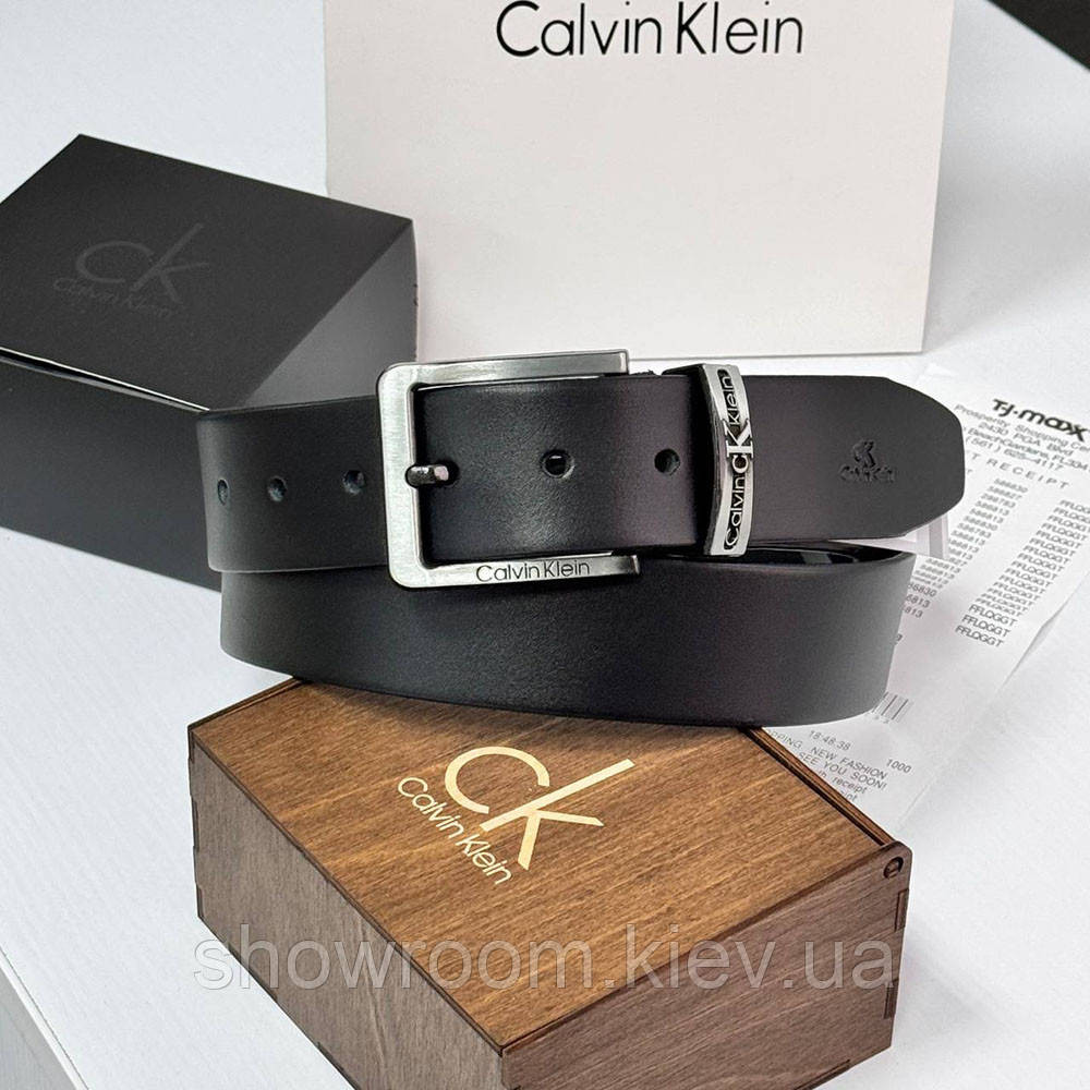Чоловічий шкіряний брендовий ремінь (416) Київ - фото 1
