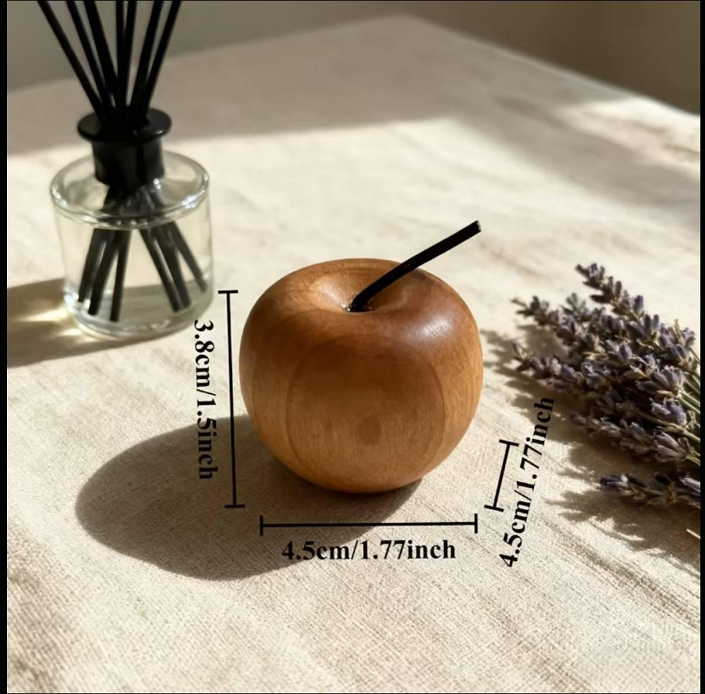 Набір деревʼяних арома-дифузорів у формі яблук, 3 шт Київ - фото 4