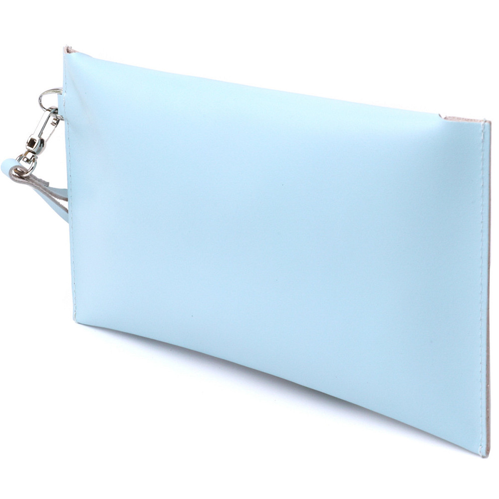 Кожаная женская тревел-косметичка Shvigel 16424 Голубой Киев - изображение 2