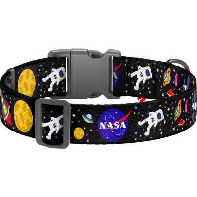 Ошейник для животных WAUDOG Nylon с QR паспортом NASA пластиковый фастекс S (4738) Винница - изображение 2