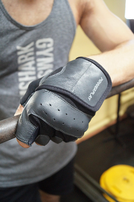 Рукавички для фітнесу та тренувань Спортивні рукавички для чоловіків і жінок PowerPlay Чорні розмір M Київ - фото 6