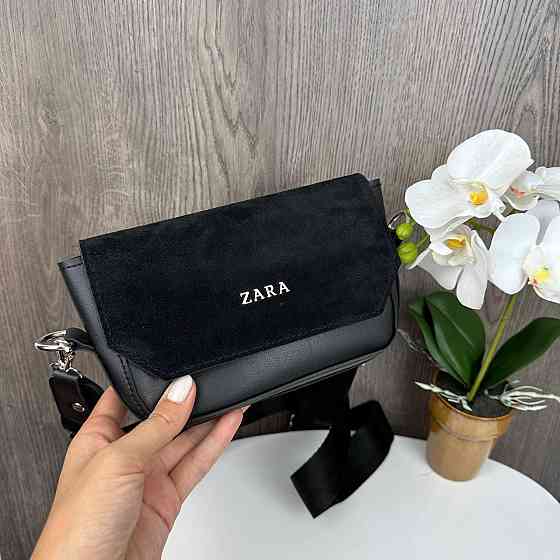 Маленька жіноча сумочка клатч замшева стиль Зара, міні сумка на плече Zara ( 22172 ) Харьков